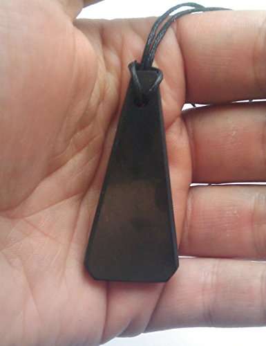 Karelia Shungite Pendant. EMF Protection Stone. Genuine Shungite and Highest Quality Guarantee.