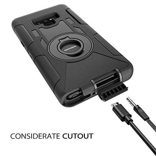 Samsung Note 9 Case, BENTOBEN Galaxy Note 9 Case Belt Clip, Heavy Duty Shockproof Kickstand Swivel