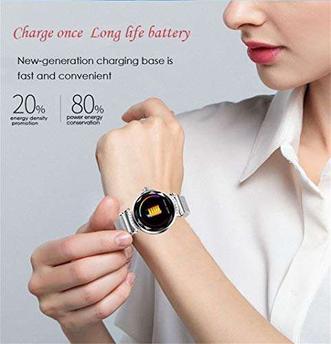 Orcbee  _Women H2 Blood Pressure&Heart Rate Monitor Sport Smart Bracelet Watch Gift for Vale..