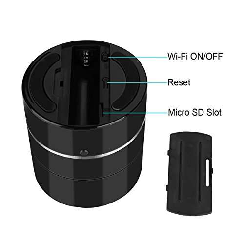 Wifi Spy Camera Bluetooth Music Player Speakers Hidden Camera Wireless HD 1080P With Adjustable ang