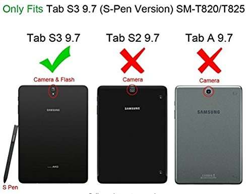 Samsung Galaxy Tab S3 9.7 Case(SM-T820),Slim Heavy Duty Shockproof Rugged Case High Impact Resistan