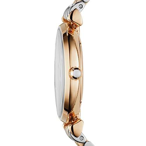 Emporio Armani AR1840 Ladies Gianni T-Bar Steel and Rose Gold Watch