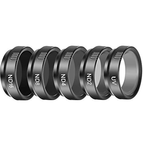 Neewer 5 Pieces Cinematic Filter Set for GoPro Hero 4 3+, Ultra Lightweight Filters for Production,