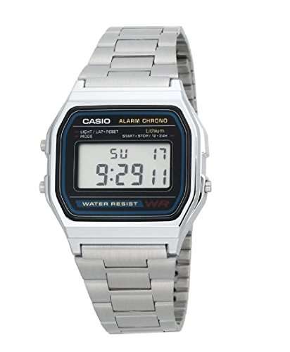 Casio Unisex Retro Stainless Steel Digital Watch