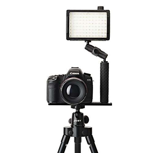 JOBY Hand Grip with UltraPlate 208 for DSLR Cameras, Mirrorless Cameras and Tripods