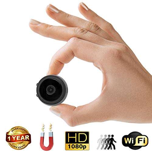 Mini Spy Camera with Wi-Fi  35mm Wireless Hidden Camera, Home Security System, Nanny Cam  HD