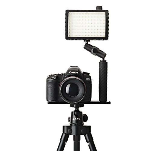 JOBY Hand Grip with UltraPlate 208 for DSLR Cameras, Mirrorless Cameras and Tripods