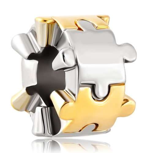 Pugster Autism Awareness Puzzle Charms Sale Cheap Beads fit Pandora Chamilia Charm Bracelet Gifts