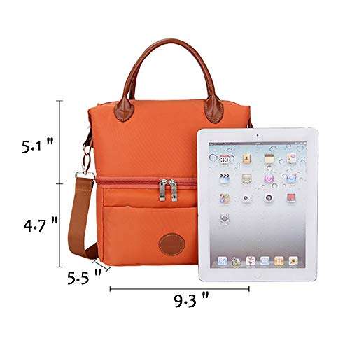 Breast Pump Bag - Cooler and Moistureproof Lunch Bag Double Layer for Mother Outdoor Working ..