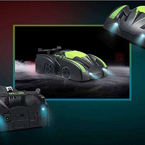 Remote Control Wall Climbing Car 360 Degree Rotating Stunt Toys Anti Gravity RC Car LED Lights Racin