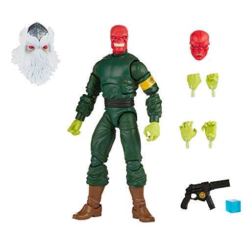 Marvel Hasbro Legends Series 6-inch Collectible Action Red Skull Figure and 7 Accessories and 1 B...