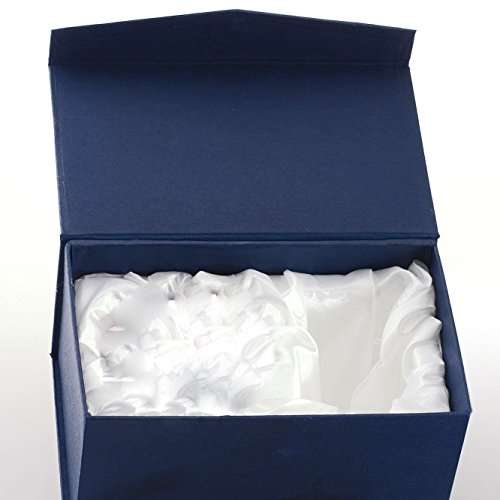 Amlong Crystal Clear Crystal Ball 60mm (2.3 in.) Including Golden Flower Stand and Gift Package