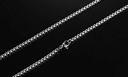 Mens Women's Celtic knot Magic Double Side Solid Heavy Pendant Necklace Men's Stainless Steel Box C