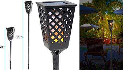 Solar Powered Weatherproof Outdoor Torch