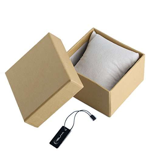 Unisex Bamboo Wood Quartz Watch Elephant Engraving Dial With Brown Genuine Leather Band Wooden Case