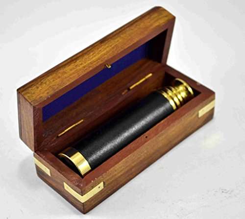 Brass Nautical 10 inches Handheld Brass Pirate Telescope Spy Glass