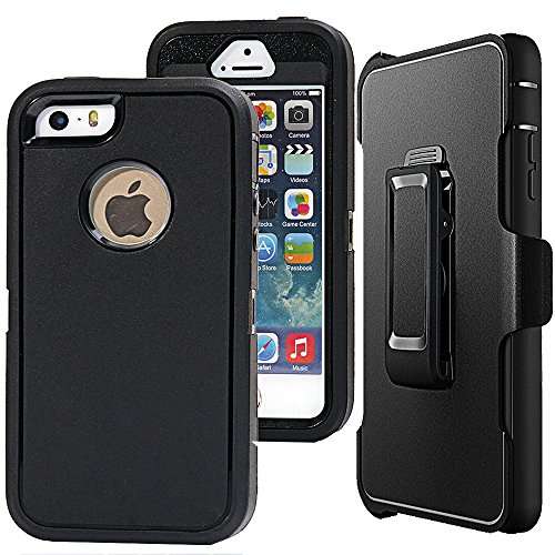 iphone SE Case,iphone 5s Case,Auker Defender 4 layer Shockproof Scratch Drop Protection Tough Rubbe