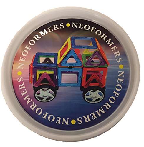 Spark Imagination & Creativity - Neoformers Children's Magnetic Building Block Construction Set wit