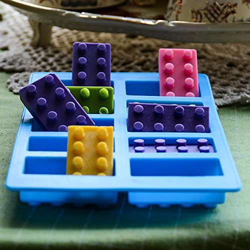 Silicone Candy Molds Chocolate Tray - Ice Cube Molds Building Blocks and Robots for Lego Lovers, Ca