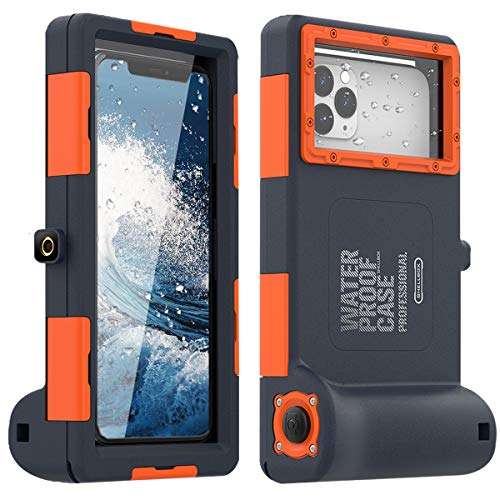 Diving Phone Case for iPhone Samsung, Professional Underwater Photography Housings Case with Lany...
