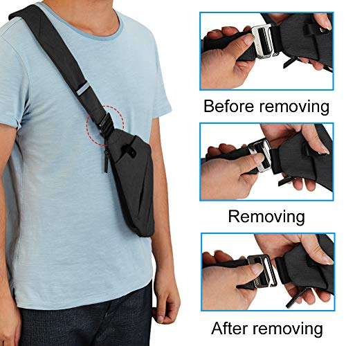 OSOCE Sling Bag Chest Shoulder Bag,Crossbody Backpack Waterproof Multipurpose Daypacks for Travel S