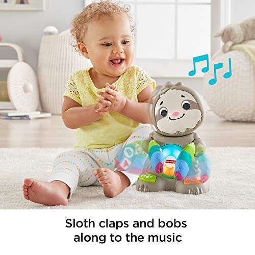 Fisher Price GHR  Linkimals Smooth Moves Sloth  Baby Toy with Music   Lights  Multicolour...