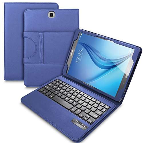 IVSO Samsung Galaxy Tab E 9.6 Keyboard case Ultra-Thin Wireless Keyboard Portfolio Case - DETACHABL