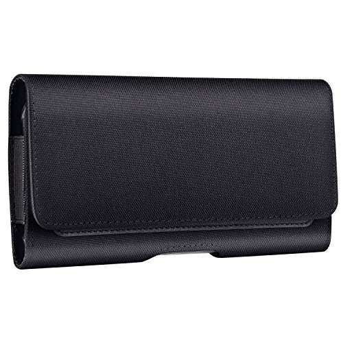 iPhone XS MAX Holster, Gcepls Nylon iPhone 8 Plus Holster Pouch Belt Clip Case and Loops Holder Cov