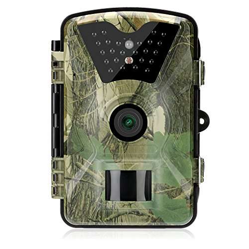 Remote Trail Camera Stealth Hunting Camera 1080P HD Night Vision 66 ft Self-timer Motion Sensor IP6