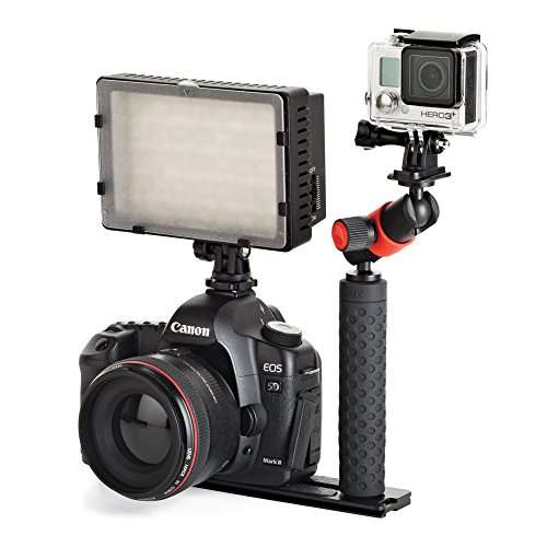 JOBY Hand Grip with UltraPlate 208 for DSLR Cameras, Mirrorless Cameras and Tripods