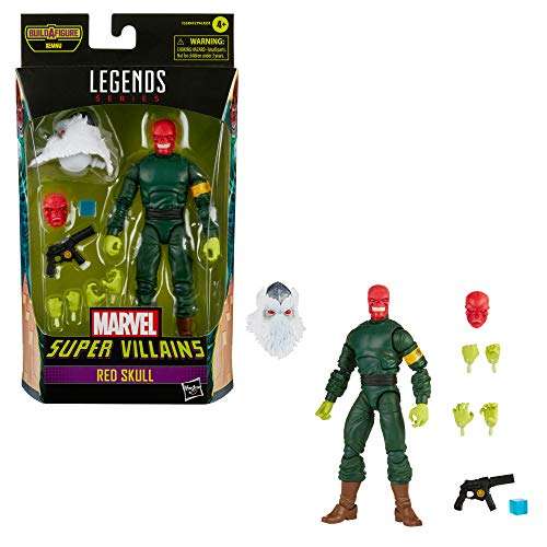 Marvel Hasbro Legends Series 6-inch Collectible Action Red Skull Figure and 7 Accessories and 1 B...
