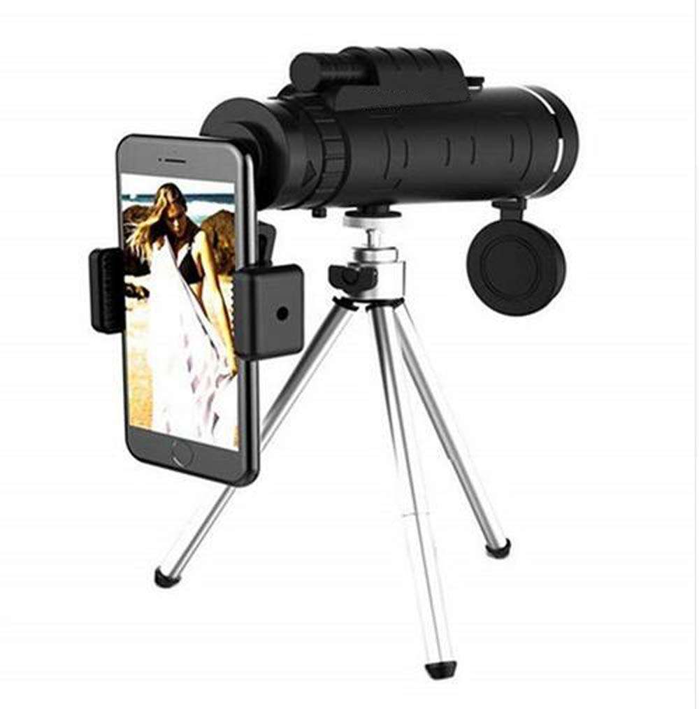 Outdoor 40 X 60 HD Optical Monocular Telescope with Smartphone Mount & Tripod For Hunting Hiking