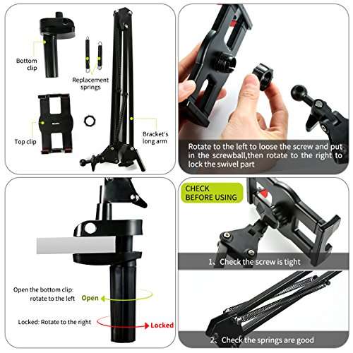 Benks Lazy iPad Mount, Table Holder, Universal Long Arm Mobile Phone Bracket, Flexible Gooseneck Cl