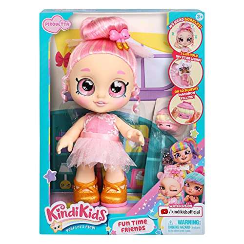 Kindi Kids Fun Time Friends - Pre-School Play Doll, Pirouetta - for Ages 3+ | Changeable Clothes ...