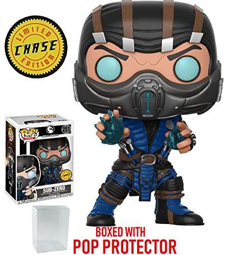 Funko Pop! Games: Mortal Kombat - Sub-Zero CHASE Limited Edition Vinyl Figure (Bundled with Pop BOX