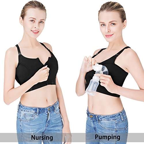 Hands Free Pumping Bra, Breastfeeding Bra, Wire-Free, with Or Without Strap of Breast Pu..