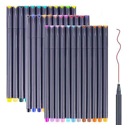 Bullet Journaling Pens Set, Taotree Fineliner Colored Sketch Writing Drawing Pens, Porous Fine Poin
