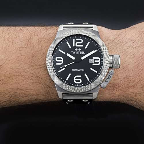 TW Steel Men's CS6 Analog Display Black Watch