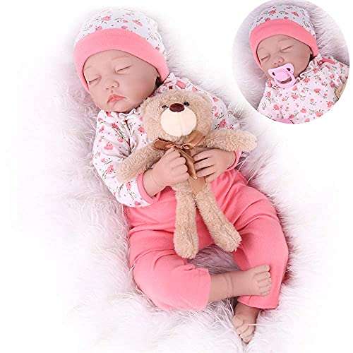 CHAREX Realistic Reborn Baby Dolls Girl Sleeping : 22 Inch Lifelike Newborn Baby Dolls That Look ...