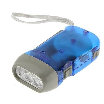 Hand Pressing Flashlight