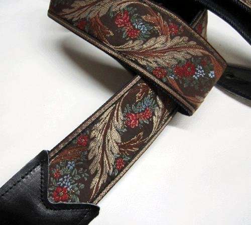 Jodi Head 2" Verna Sammy Guitar Strap with Black Leather Ends