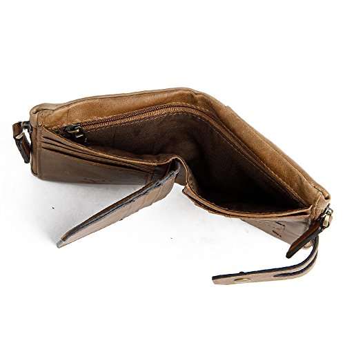 Men's Wallets With Zippers Leather Front Pocket RFID Wallets Mens Leather Wallet Bifold With ..