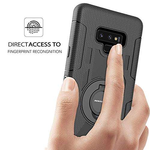 Samsung Note 9 Case, BENTOBEN Galaxy Note 9 Case Belt Clip, Heavy Duty Shockproof Kickstand Swivel