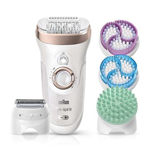 Braun Silk-Epil 9 SkinSpa 9-961v, 4-in-1 Epilators for Women, Wet and Dry Epilator, Ladi..