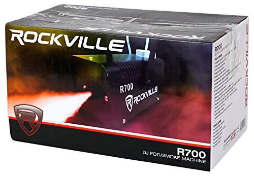 Rockville R700 Fog/Smoke Machine w/ Remote Quick Heatup, Thick Fog!