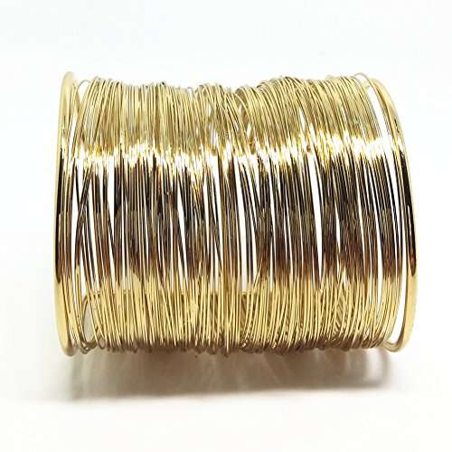 QTMY Alloy Metal Gold Thin Thread Wire Open Cuff Wide Bracelet Bangle