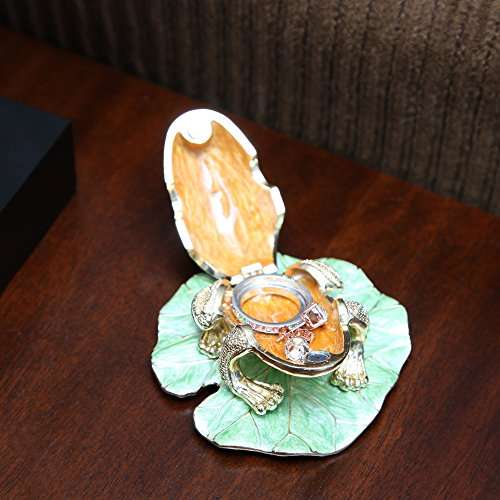 Home-X Frog Shaped Jewelry Box. Trinket Box