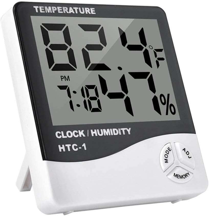 Digital Temperature And Humidity Thermometer Clock