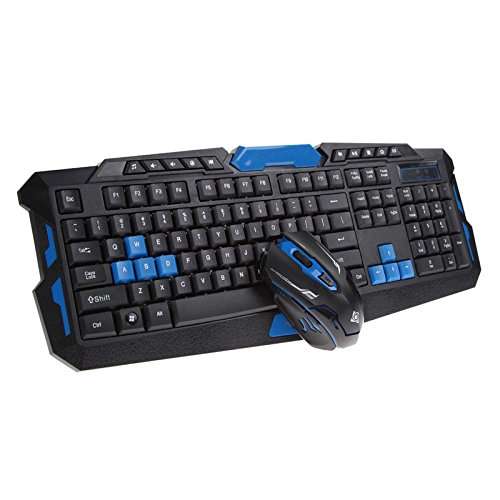 Wireless Gaming Keyboard Mouse Waterproof Kit for Laptop Desktop Computer
