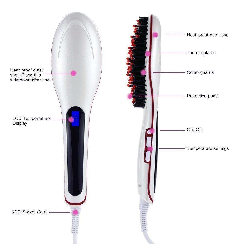 Fast Hair Straightener Brush HQT-906